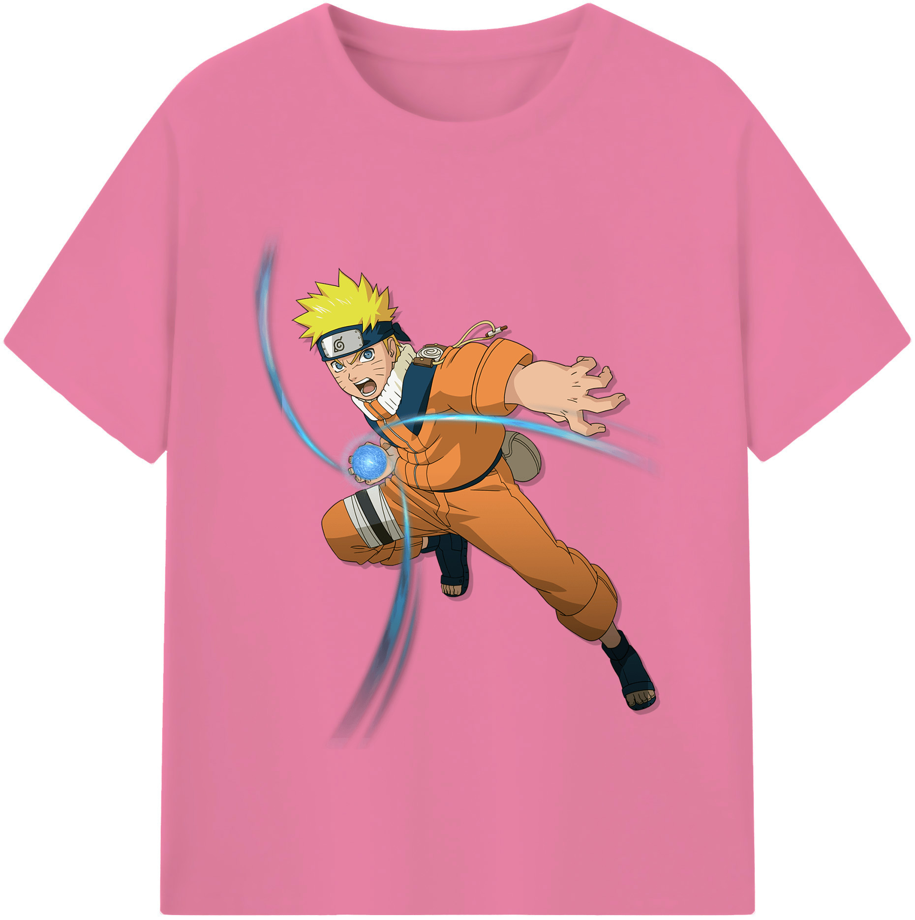（画像用） NARUTO -ナルト- うずまき ナルト Uzumaki Naruto 綿100％半袖Tシャツ（フロントプリント）